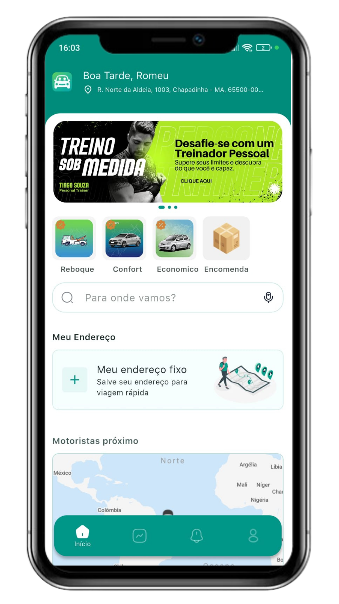 Aplicativo Clone Uber